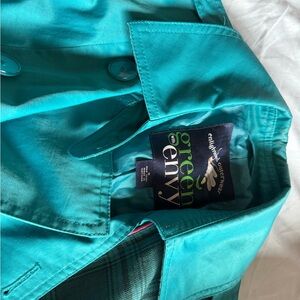 SOLD ELSEWHERE —
Green Envy Teal Trench Coat w Belt